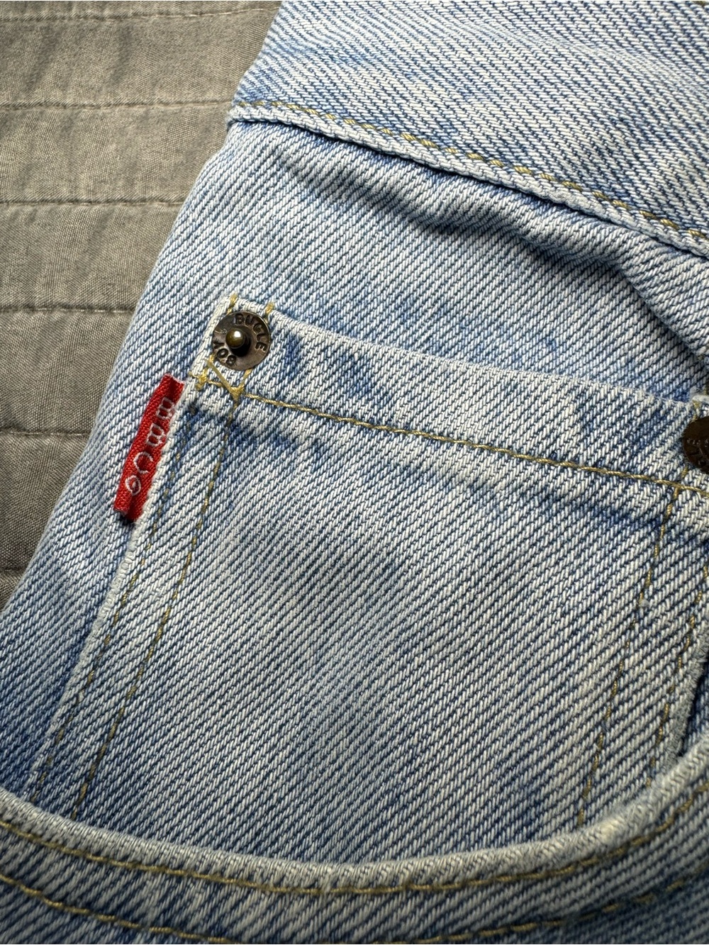 Men's Denim BUGLE BOY 705 Blue Jeans * Light Wash 38 x 32 vintage 90’s grunge! - Picture 6 of 8